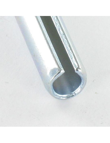 1 x Elastische pin Wit verzinkt staal 5X36...