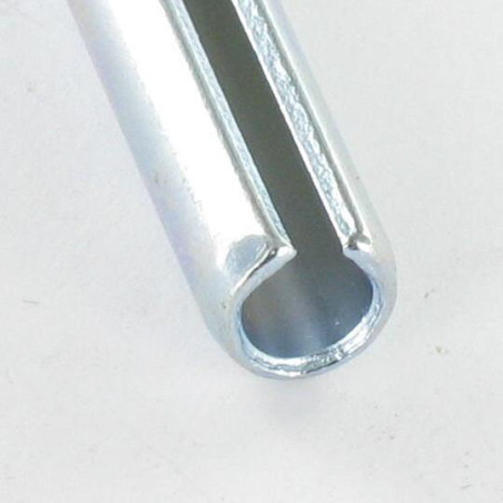 1 x Elastische pin Wit verzinkt staal 5X36 dikke set