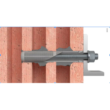1 x ZEEF INJECTIE plastic RAWLPLUG 12X50