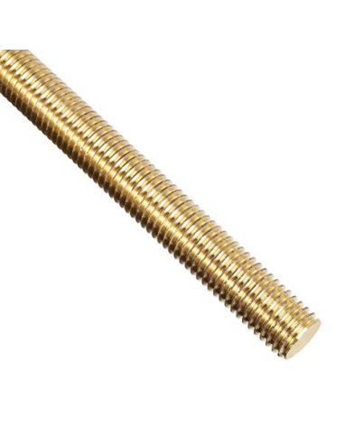 1 x Draadstang M3 lengte 1 meter Messing