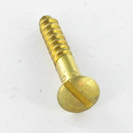 1 x Houtschroeven Messing gefreesde bolkop split 2,5X20 microschroeven