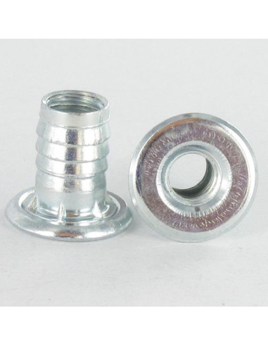 1 x Moer HIT M8X16 kopdiameter 19 Wit verzinkt...