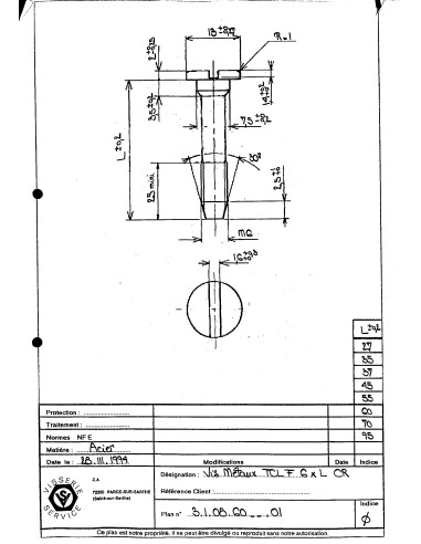 1 x Metalen schroeven Brede bol cilinderkop...