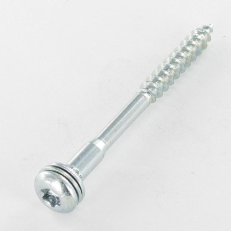 1 x Klantenservice Bolkop breed rond 7X90 bedraad op 50 TORX T40 vastzittend Wit verzinkt staal 96HBSB
