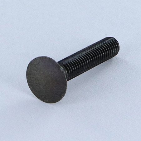 1 x Metalen schroeven gefreesde kop ongesplitst M5X27 Zwart gegalvaniseerd staal kopdiameter 11