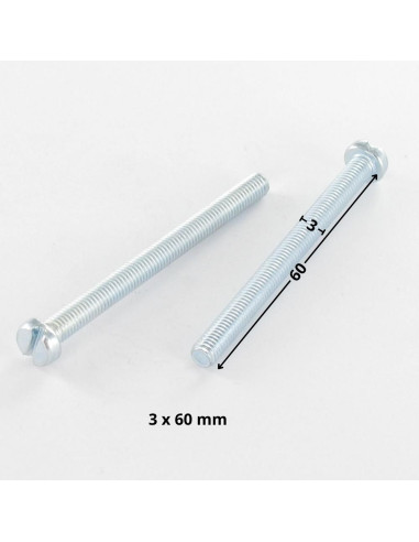 1 x Metalen schroeven cilindrische kop split...