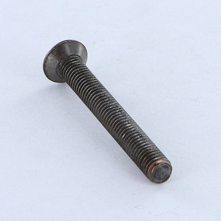 1 x Metalen schroeven gefreesde bolkop Pozi M5X40 brons staal