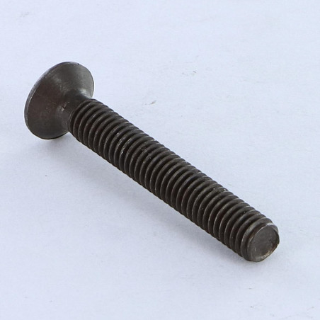 1 x Metalen schroeven gefreesde bolkop Pozi M5X40 Zwart gegalvaniseerd staal