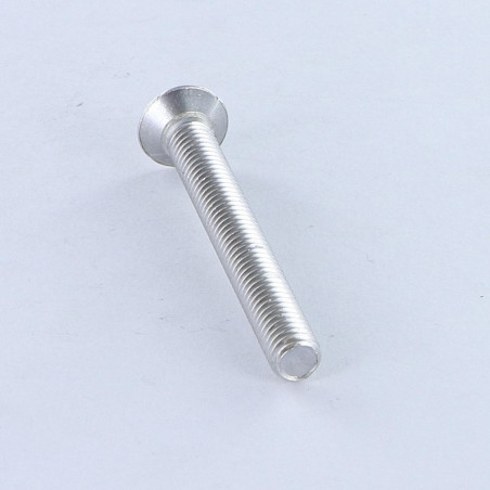 1 x Metalen schroeven gefreesde bolkop Pozi M6X50 Aluminium