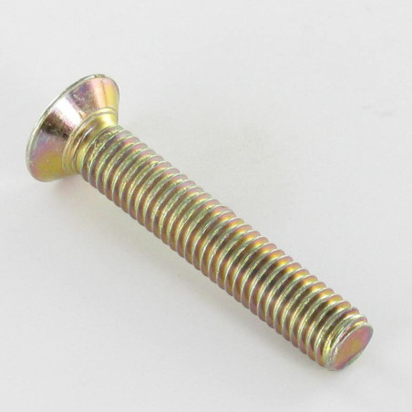 1 x Metalen schroeven gefreesde bolkop Pozi M6X35 Bichromaat