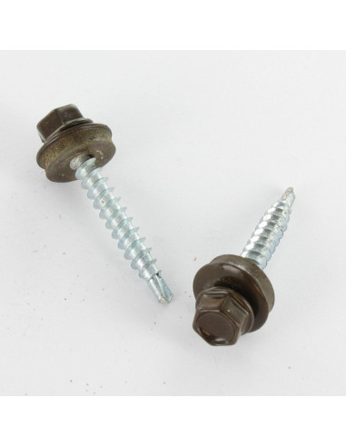 1 x Zelfborende schroef zeskantkop TH 4.8X35...