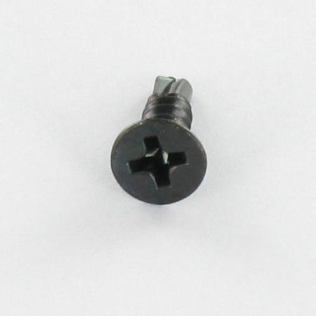 1 x Zelfborende schroef gefreesde kop phillips 3.9X13 metaalplaat gaas Zwart gegalvaniseerd staal