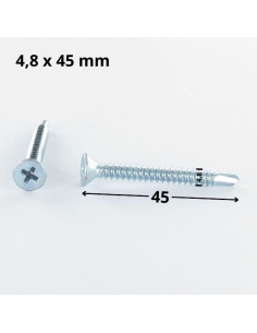 Zelfborende schroef gefreesde kop phillips 4.8X45... 2