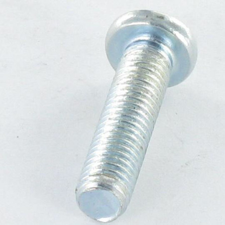 1 x Metalen schroeven cilindrische kop M5X20 Phillips vierkant QP2 Wit verzinkt staal