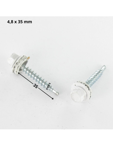 1 x Zelfborende schroef zeskantkop TH 4.8X35...