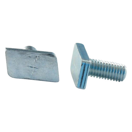 1 x Metalen schroeven T.LOSANGE M8X18 Wit verzinkt staal