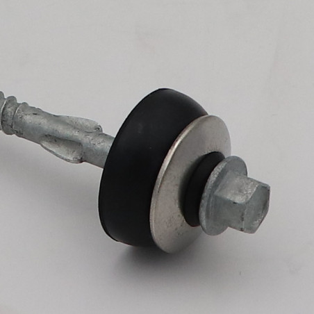 1 x Zelfborende schroef zeskantkop TH 6,5 x 105 anti-splijtpunt type 17 cut hoge corrosiebestendigheid Thermisch verzinkt