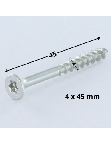 1 x Schroeven SPAX gefreesde kop TORX T20 4X45...