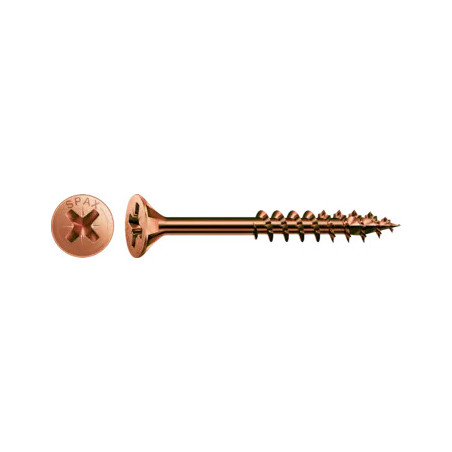 1 x Schroeven SPAX gefreesde kop Pozi PZ7 5X100 gedeeltelijke draad ACBRU
