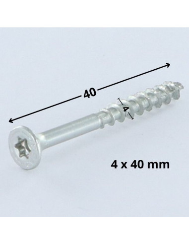 1 x Schroeven SPAX gefreesde kop TORX T20 4X40...