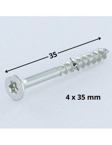 1 x Schroeven SPAX gefreesde kop TORX T20 4X35...