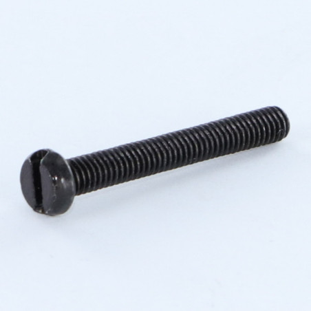 1 x Metalen schroeven cilindrische kop split M5X30 Zwart gegalvaniseerd staal
