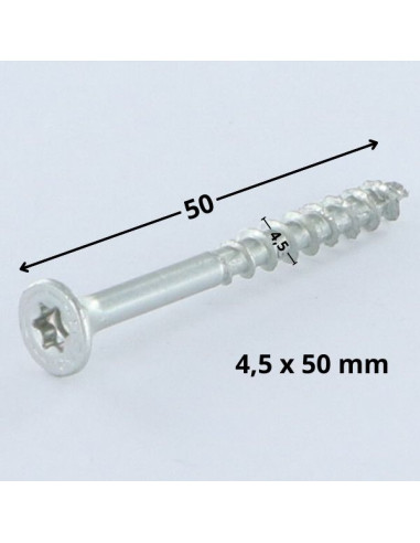 1 x Schroeven SPAX gefreesde kop TORX T20...