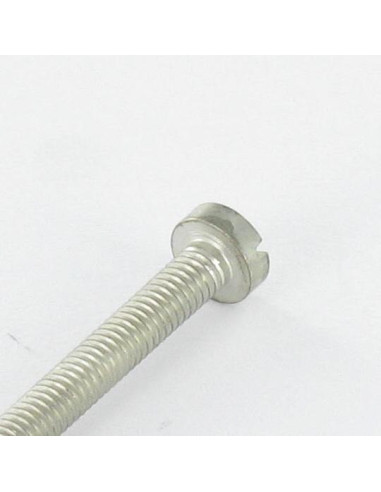 1 x Metalen schroeven Messing nikkel Brede bol...