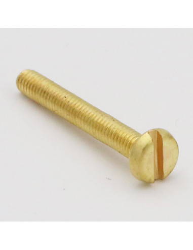 1 x Metalen schroeven Messing Brede bol...