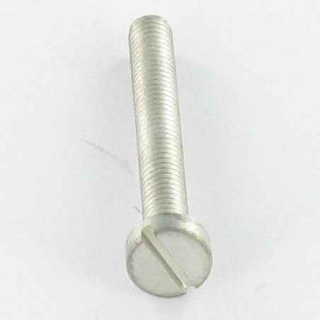 1 x Metalen schroeven Geclaniseerd messing Brede bol cilinderkop split M4X8