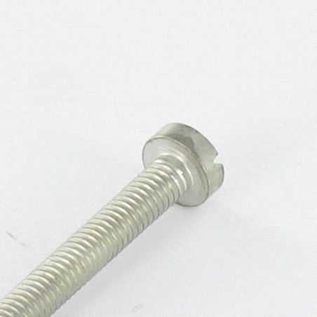 1 x Metalen schroeven Geclaniseerd messing Brede bol cilinderkop split M4X12