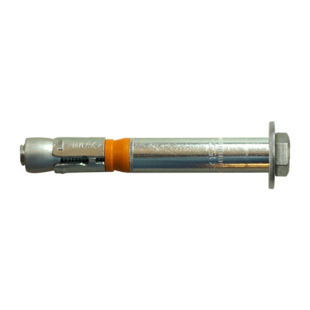 1 x Bout (verkocht met moer) Verankering M12X147 met Metalen schroeven zeskantkop TH Wit verzinkt staal