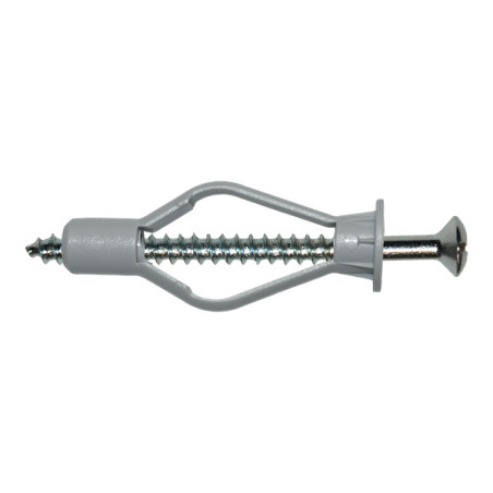 1 x Plug Nylon 8X40 met Houtschroeven gefreesde kop 4X45