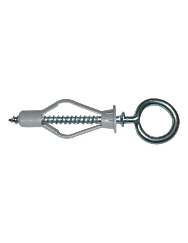 1 x Plug Nylon 8X40 met Oogschroef met kraag 4X45