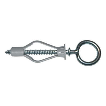 1 x Plug Nylon 8X40 met Oogschroef met kraag 4X45