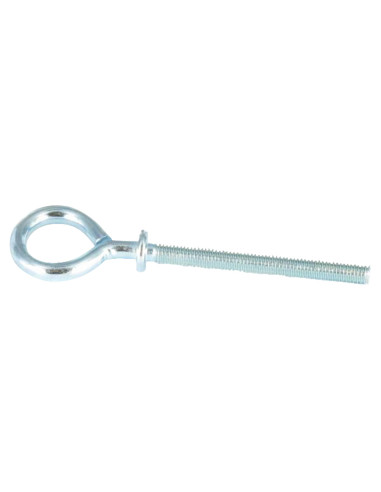 1 x Oogschroef metalen met kraag 6X60 Wit...