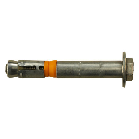 1 x Bout (verkocht met moer) Verankering M8X105 met Metalen schroeven zeskantkop TH A4 RVS