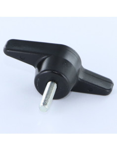 Klemgreep zwart nylon MANNELIJK M8X25