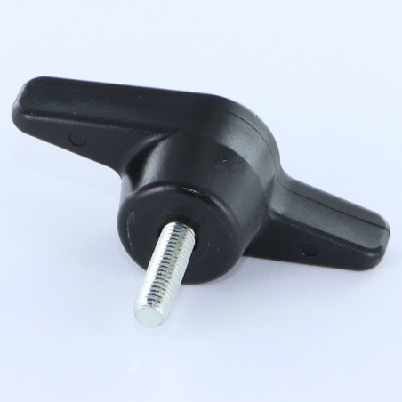1 x Klemgreep zwart nylon MANNELIJK M8X16