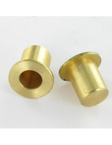 1 x STOPCONTACTEN Messing 12X10 to kraag