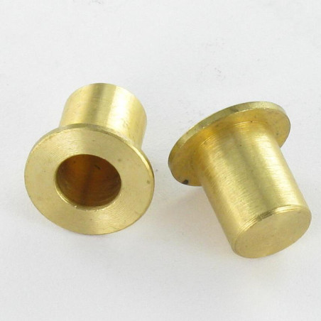 1 x STOPCONTACTEN Messing 12X10 to kraag