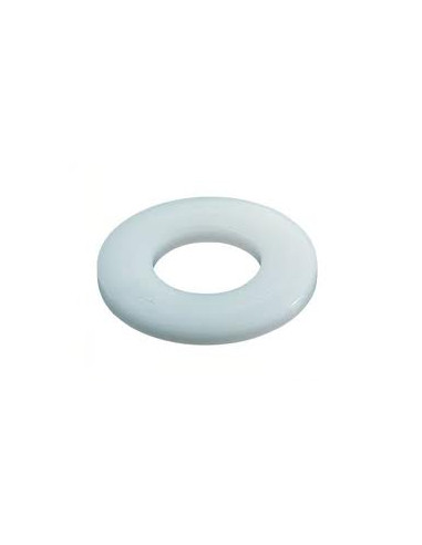 1 x Sluitring plat natuurlijk nylon M5X9X1