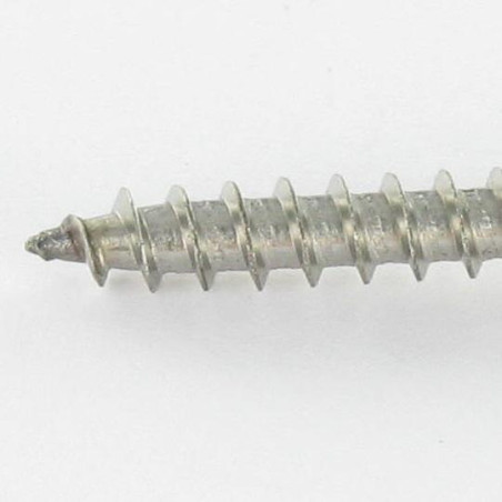 1 x Agglo houtschroeven gefreesde kop Pozi PZ7 4,5X25 volledige draad A4 RVS