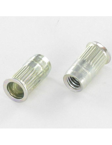 1 x Blinde moer Wit verzinkt staal M5 7X12.5...