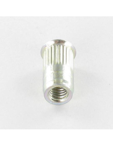 1 x Blinde moer Wit verzinkt staal M5 7X12.5...