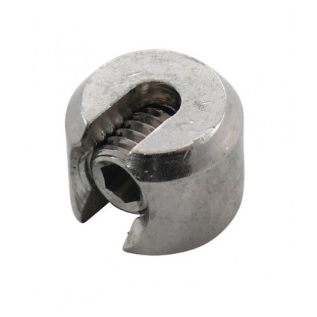 1 x STOP BOTER A4 RVS voor Kabel van diameter 5