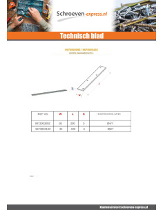 Verankering KOPPELING 30X300 dikte 5 2