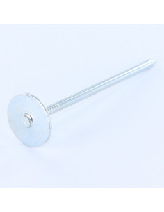 Kg med punt kraagflens rond kopdiameter 20 Wit verzinkt... 2