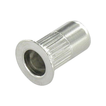 1 x Blindklinkmoer gefreesde kop kartel M10X21 INFC 45 RVS A2