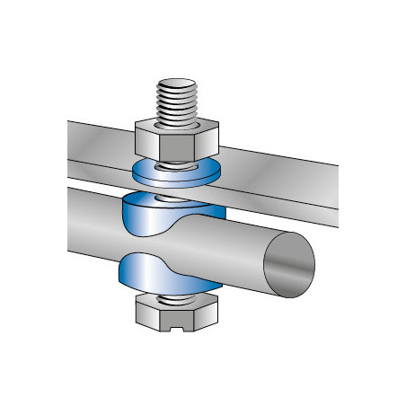 1 x Sluitring 8.3X28X11 voor Buis 27 to 29 natuurlijk nylon